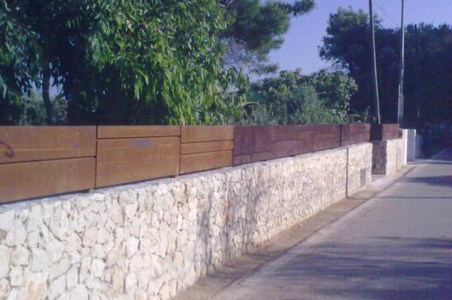 Ringhiera corten